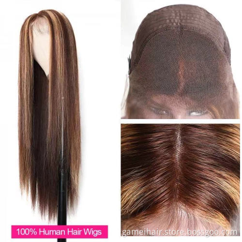 whole sale hd blondered 100% small  blonde red 100% indian full body wave colored malaysian human hair full lace wig